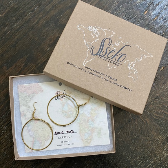 Sseko Jewelry - Sseko Brave Hoops